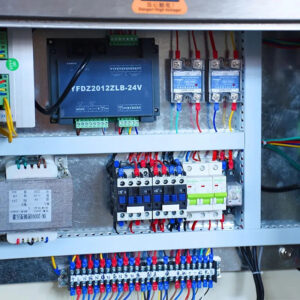Rincian mesin kemasan kantong gusset - kothak listrik kontrol PLC