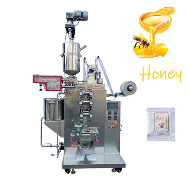 kacepetan dhuwur otomatis paste roller packing mesin madu